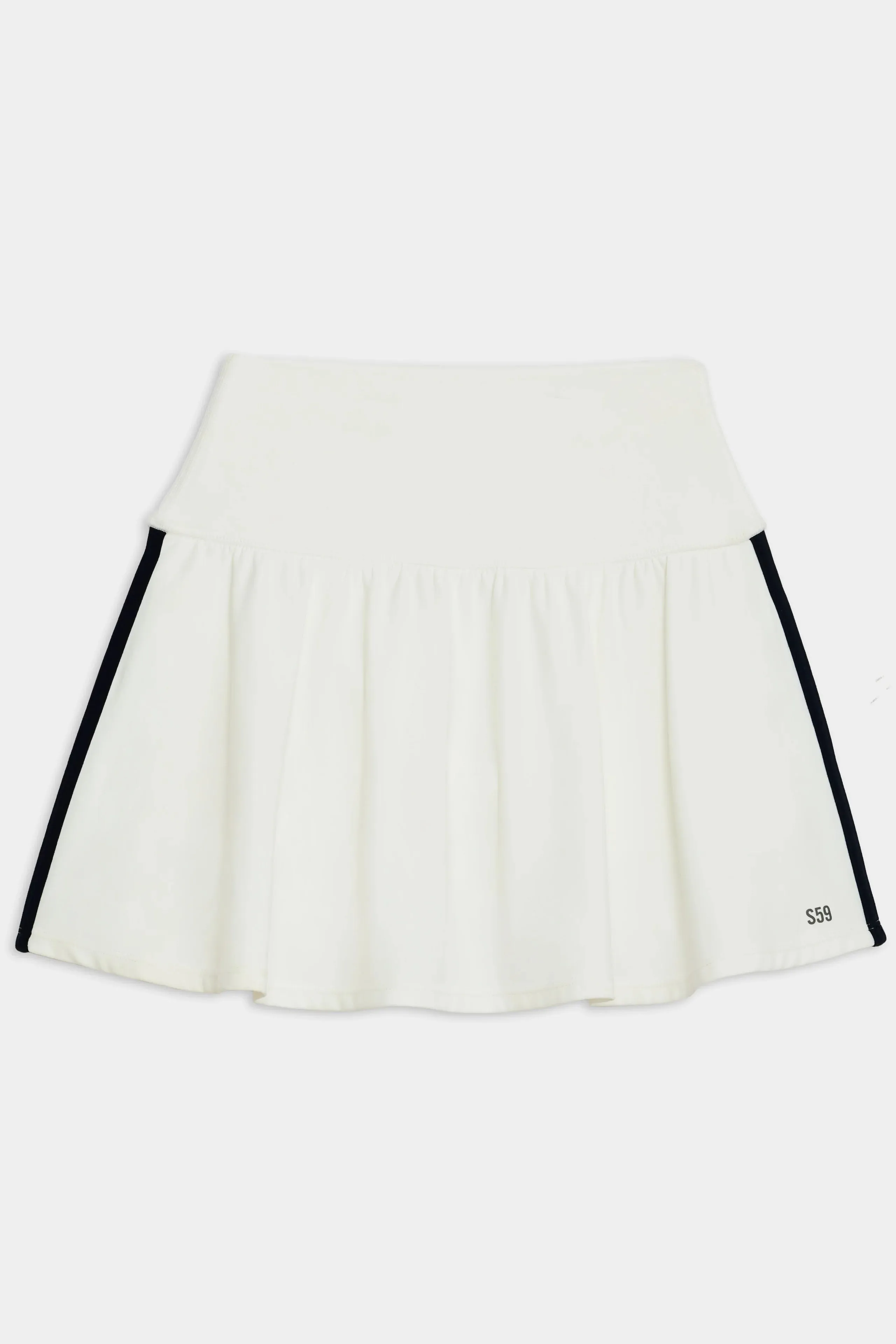 Airweight High Waist Skort, White/Indigo