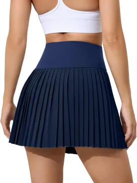 ATTRACO Womens Mesh Tennis Skirts High Waisted Golf Skort Flowy Pickleball Skort with Shorts