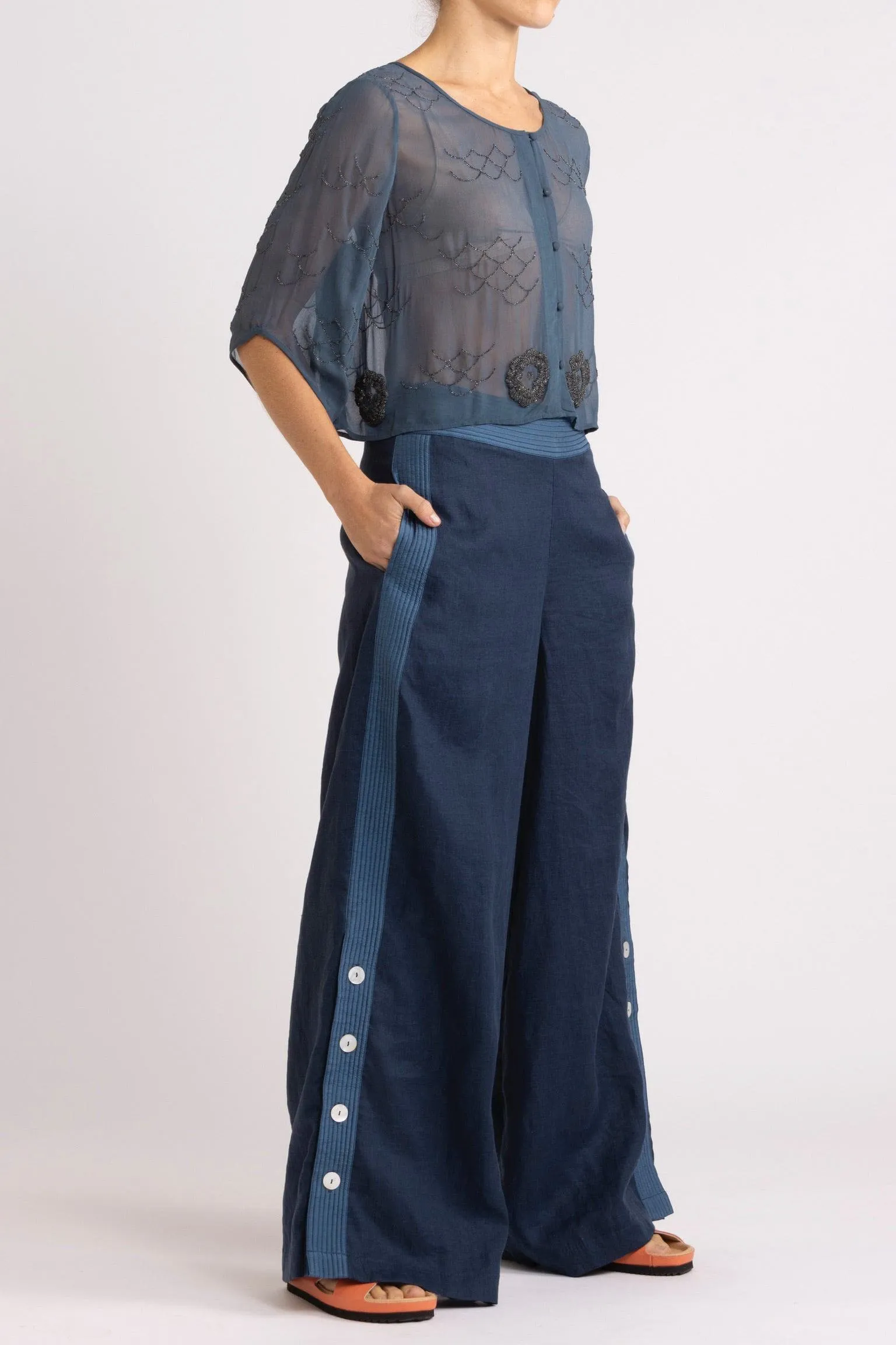 Darcy Beaded Chiffon Sheer Bolero