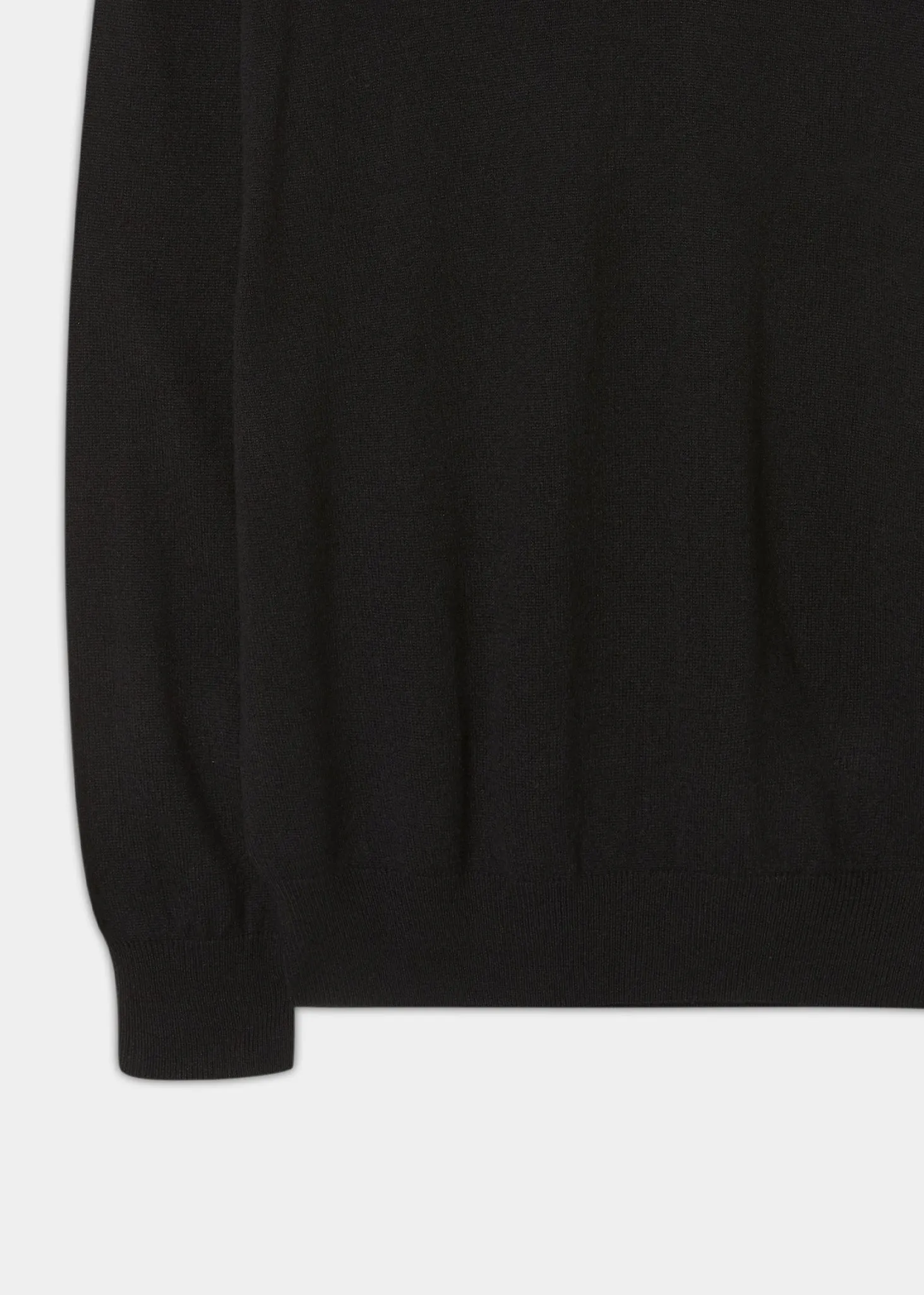 Haddington Cashmere Jumper in Black - Regular Fit