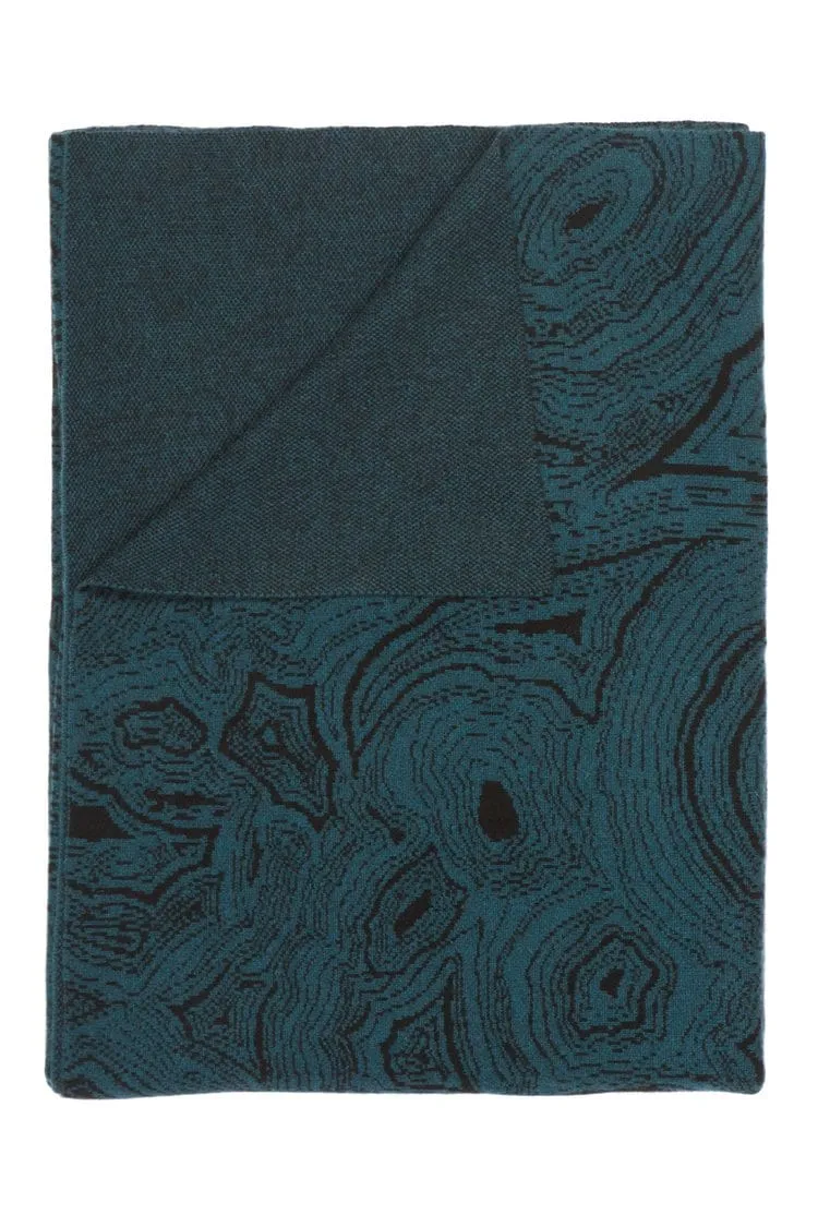 Malachite Teal Cashmere Throw by Saved New York