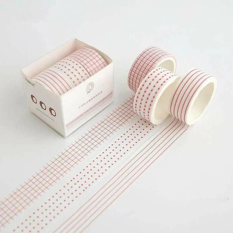 Simple Grid Washi Tape Set