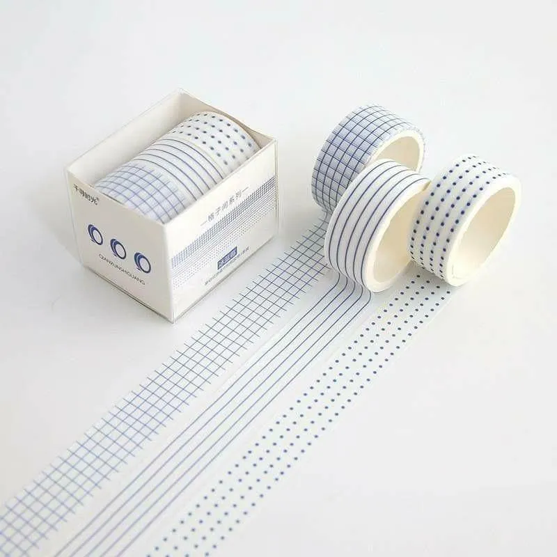 Simple Grid Washi Tape Set
