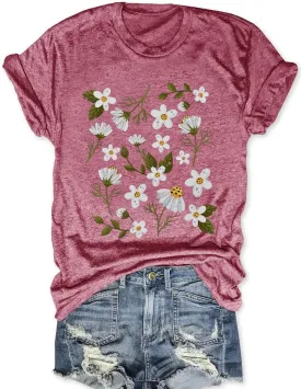 Sunflower Shirts for Women Faith Graphic Tees Short Sleeve Loose Fit Butterfly Teen Girls T Shirt Summer Tops