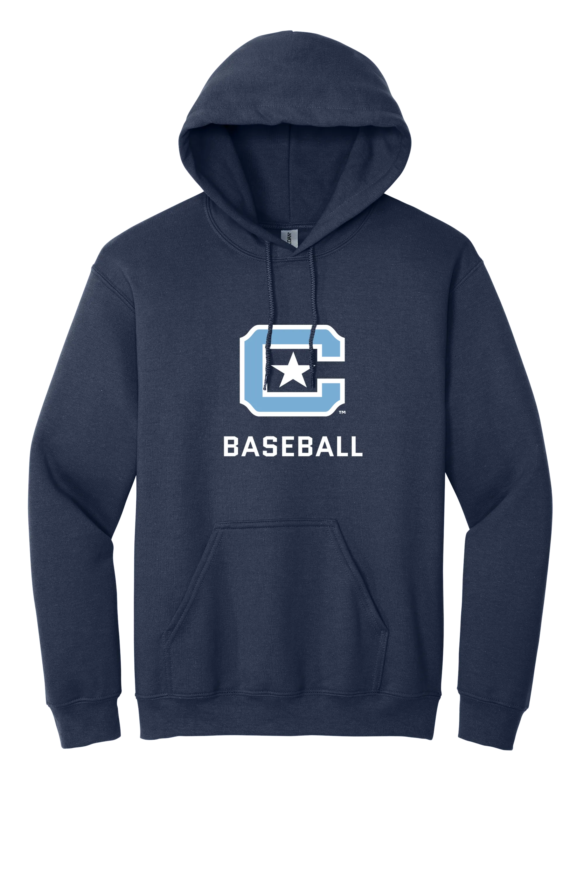 The Citadel Block C Star logo, Sports - Baseball,  Heavy Blend™ Hooded Unisex Sweatshirt