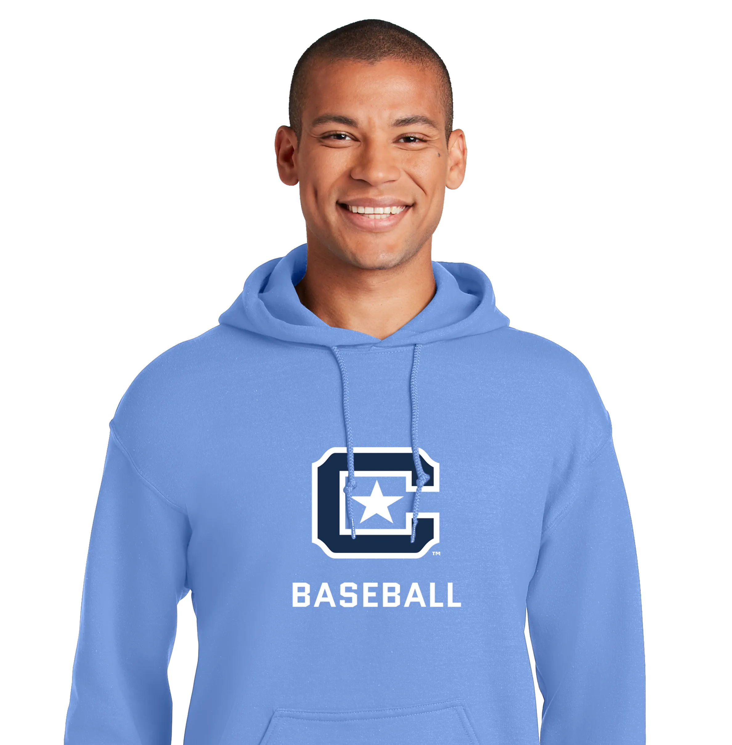 The Citadel Block C Star logo, Sports - Baseball,  Heavy Blend™ Hooded Unisex Sweatshirt