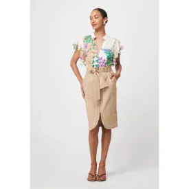 Tierra Linen Viscose Top | Wisteria Alba